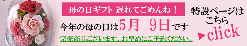 プリザーブドフラワーの母の日ギフト特集